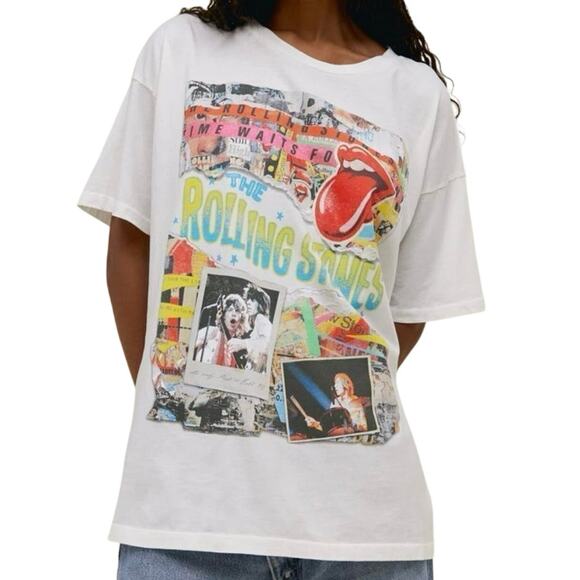 DAYDREAMER Rolling Stones Time Waits for No One Tee One Size New w/ Tag MSRP $88 - Picture 1 of 8